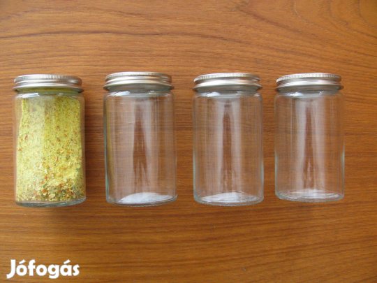 Ikeás fűszertartó üveg , 4 db