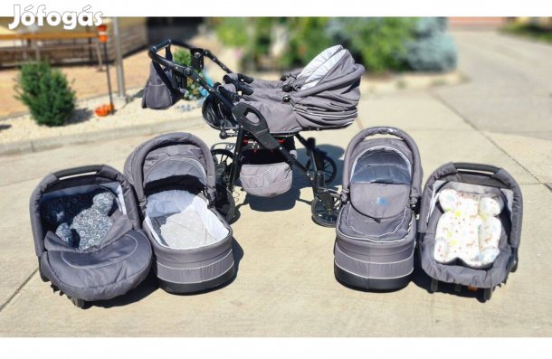Ikres babakocsi 3 az 1-ben (szinte új, alig használt)