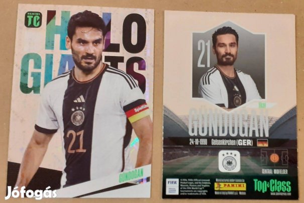 Ilkay Gündogan Németország Holo Giants focis kártya Top Class 2024