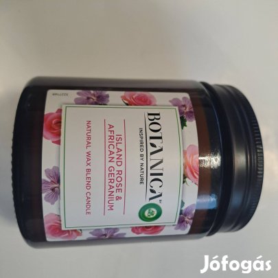 Illatgyertya Botanica Island Rose & African Geranium Akciósan Eladó!