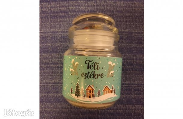 Illatgyertya (vanília-kókusz) téli estékre