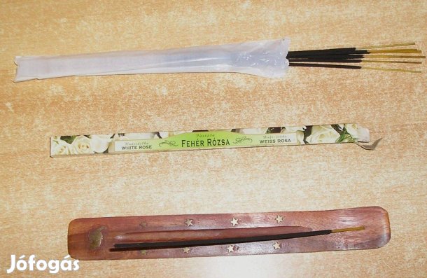 Illatosító füstölőpálca és mini illatgyertya együtt