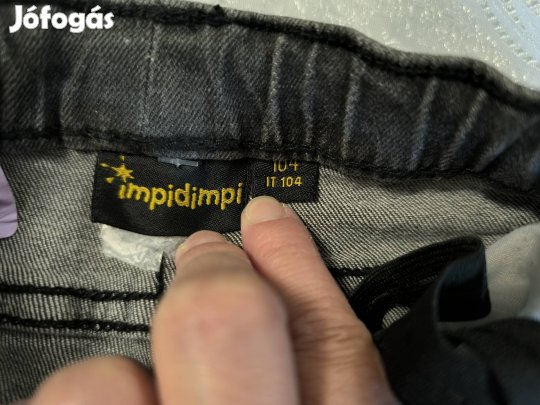 Impidimpi, sötétszürke farmer nadrág 