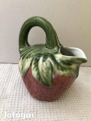 Impozáns , Hibátlan állapotban lévő, mázas cserép , Epres teás szett