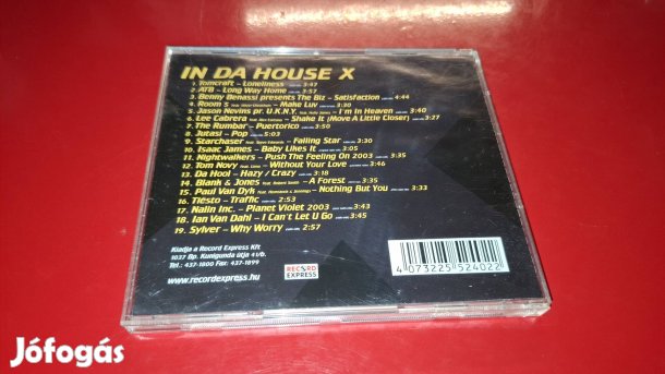 In Da House X  Cd 2003 Magyar Kiadás