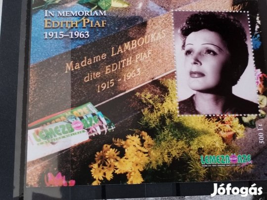 In Memoriam emlékív "Edith Piaf"