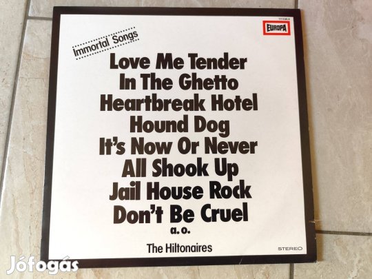 In Memorian Elvís Presley-Rock'n Roll -bakelit hanglemez Ex