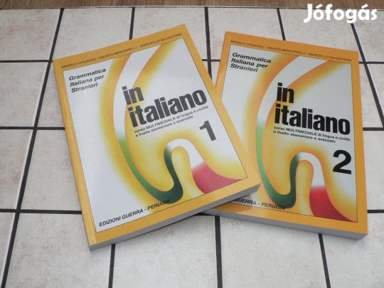 In italiano 1. és 2. + Nyelvtani segédkönyv és MP3 hanganyag