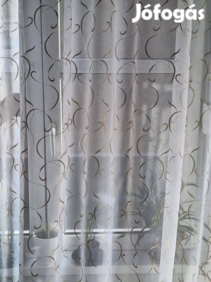 Indás új függöny arany mintával (13,5m x 280 cm)