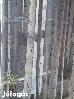 Indás új függöny arany mintával (4m x 280 cm)