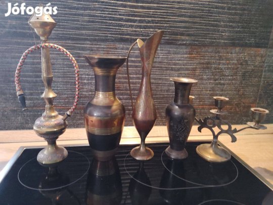 Indiai réz asztaldíszek egy tételként vagy egyenként is