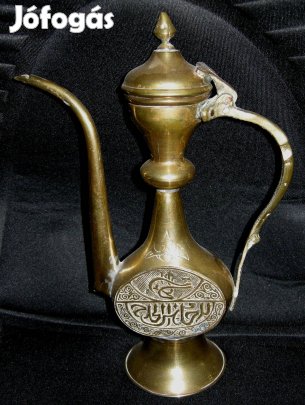 Indiai sárgaréz karafa, kb.60 éves,ékszerboltban vásárolt!/26