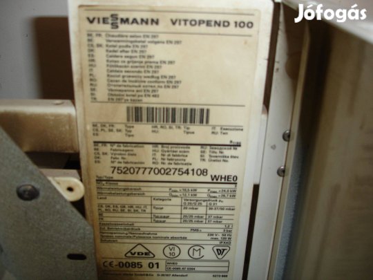 Indirekt 120 Viessmann tároló keresi uj gazdáját