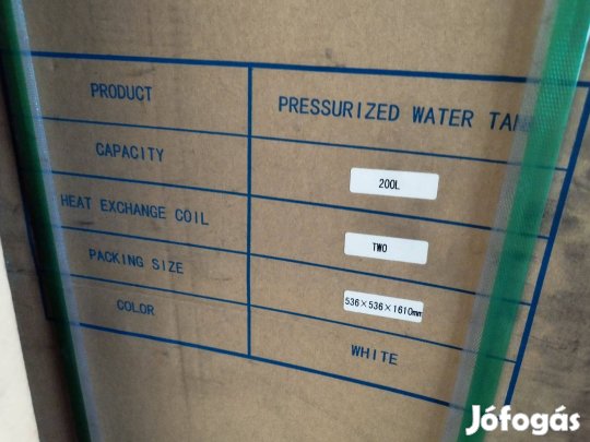 Indirekt melegvíz tároló 200L