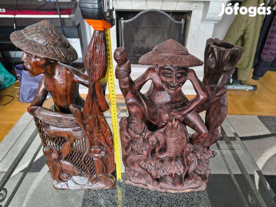 Indonéz faragott szobor, faragás