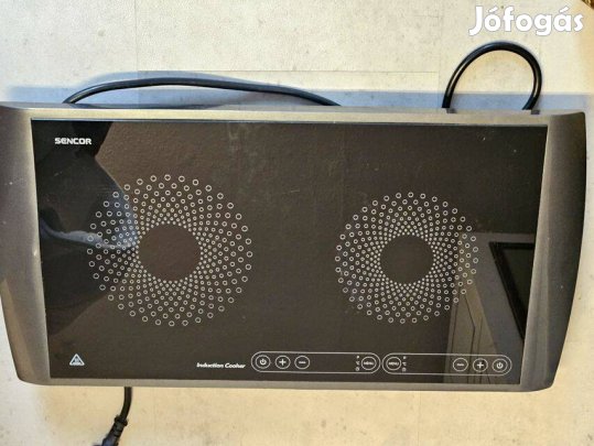 Indukciós 2 zónás hordozható főzőlap 1300+1600w