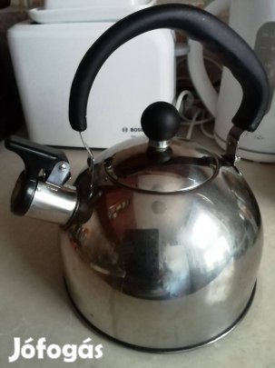Indukciós, inox rozsdamentes vízforraló, teafőző szép állapotban