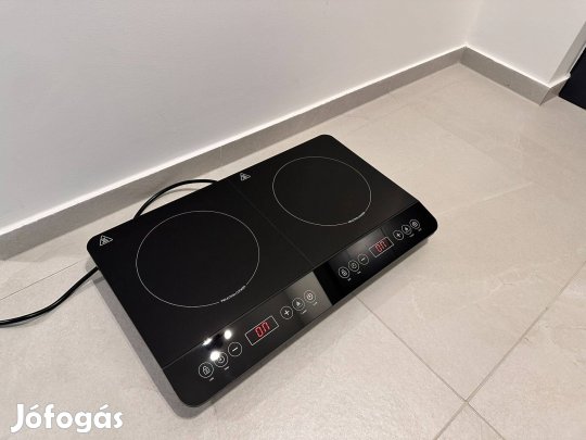 Indukciós főzőlap 2 zónás újszerű, tökéletes állapotban Budapest