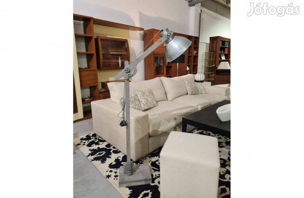 Industrial stílusú állólámpa szürke színben 160 cm
