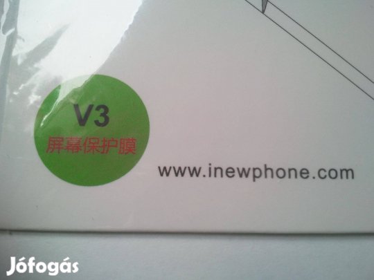 Inew V3 mobiltelefon eredeti gyári képernyővédő fólia bontatlan, új
