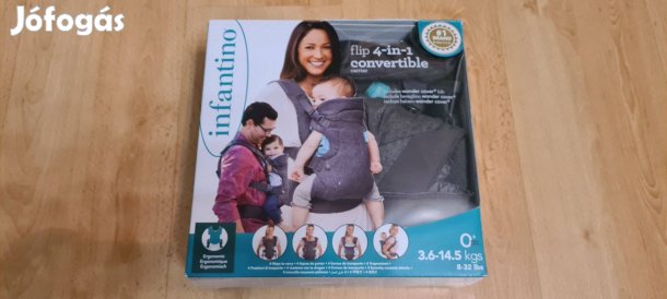 Infantino Flip Advanced 4 az 1-ben babahordozó, baba kenguru