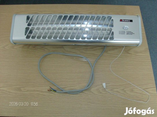 Infra fali hősugárzó, fali fűtő, 3 X 500W, 1500W, keveset használt