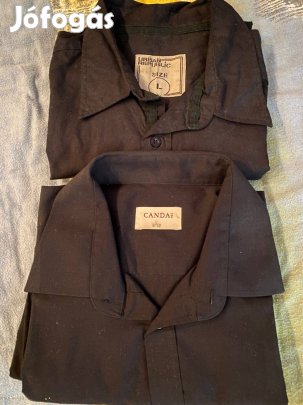 Ing fekete színű hosszú ujjú ffi/fiú L-es méret