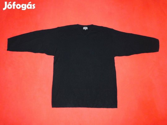 Ingyen Posta, 4You V-nyakú, fekete, férfi pulóver XXL, 2XL méretben