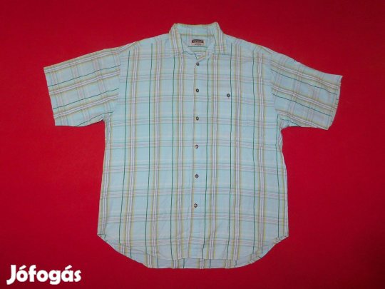 Ingyen Posta, Civilian Casuals rövid ujjú, kockás férfi ing 3XL, Xxxl