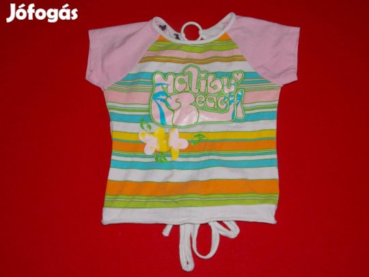 Ingyen Posta, Csíkos, feliratos póló 110-es, 4-5 éves kislányra