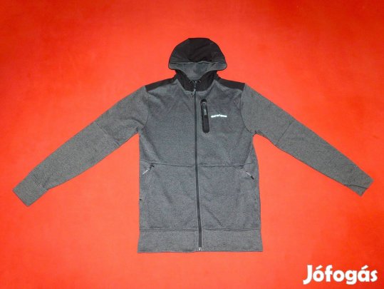 Ingyen Posta, F&F szürke-fekete, kapucnis férfi pulóver, kardigán S-es