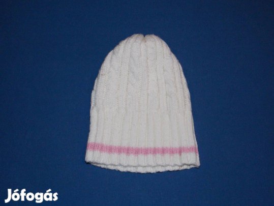 Ingyen Posta, Fehér, kötött sapka, 3-4 éves kislányra