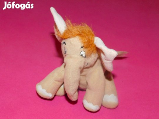 Ingyen Posta, Játék kis, babzsák elefánt, 14 cm