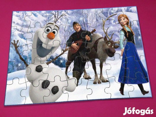 Ingyen Posta, Jégvarázs óriás puzzle, kirakós, 70X50 cm