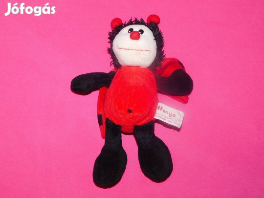 Ingyen Posta, Plüss játék, katica, katicabogár, 25 cm