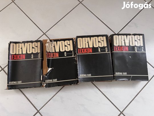 Ingyen elvihető Orvosi lexikon 1-4. 1967-1973 Akadémia kiadó