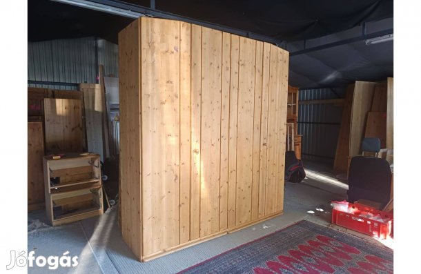 Ingyen szállítás 50 km ig Fenyő felújított nagy gardrób szekrény s397