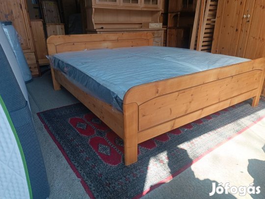 Ingyen szállítás 50 km ig Fenyő francia ágy felújított új matrac a434