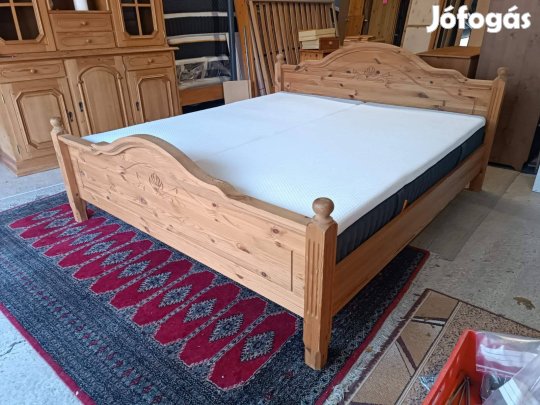 Ingyen szállítás 50 km ig Fenyő francia ágy új matrac a356