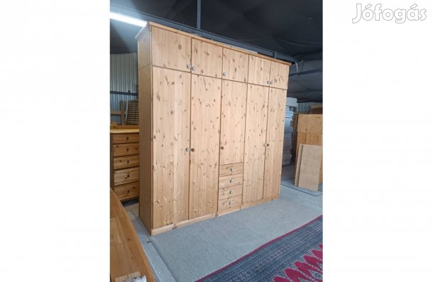 Ingyen szállítás 50 km ig Fenyő magasított gardrób szekrény s468