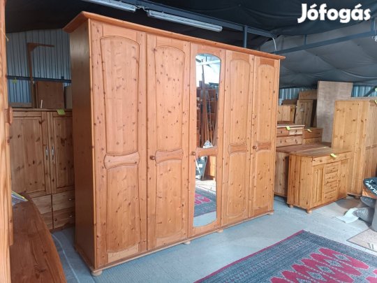 Ingyen szállítás 50 km ig Fenyő nagy gardrób szekrény s477
