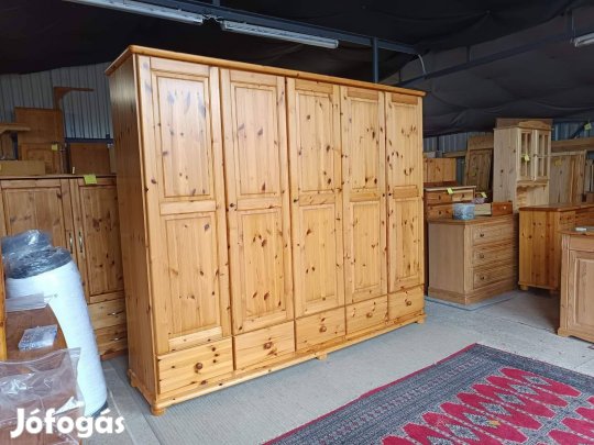 Ingyen szállítás 50 km ig Fenyő nagy gardrób szekrény s485