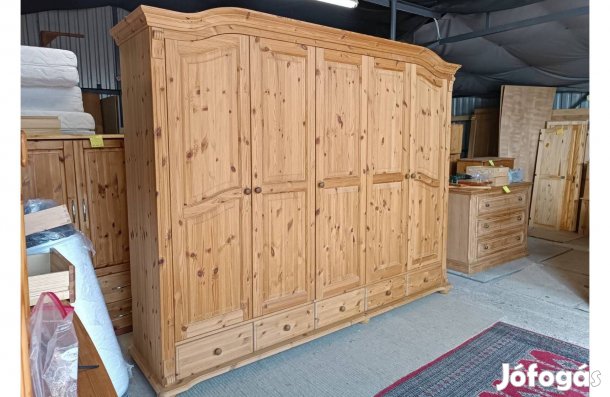 Ingyen szállítás 50 km ig Fenyő nagy gardrób szekrény s489