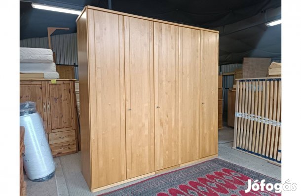 Ingyen szállítás 50 km ig bükk fa nagy gardrób szekrény s491