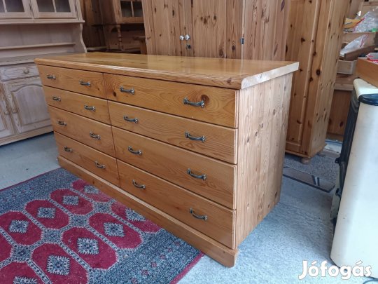 Ingyen szállítás 50 km ig fenyő nagy fiókos komód k430