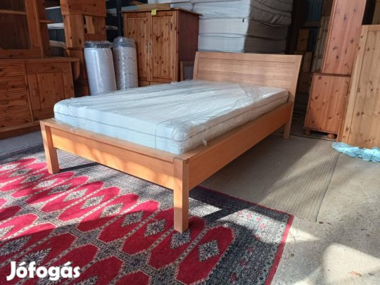 Ingyen szállítás 50 km ig tölgyfa francia ágy 120x200 új matrac a425
