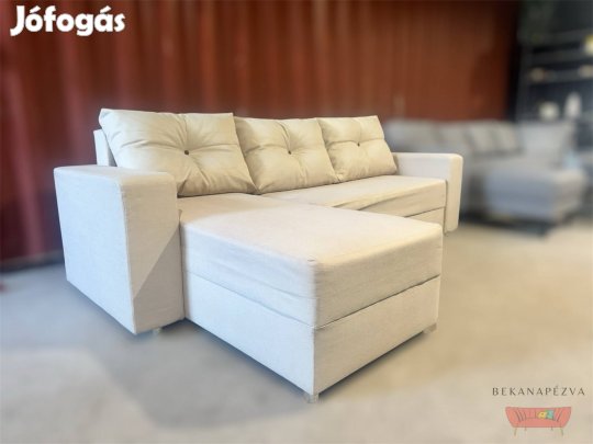 Ingyenes kiszállítás - Bézs sarokkanapé