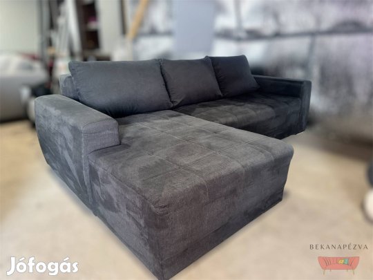 Ingyenes kiszállítás - Elegáns szürke sarokkanapé