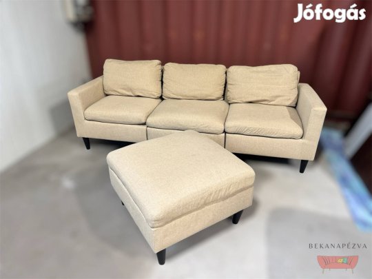 Ingyenes kiszállítás -  kicsi bézs kanapé