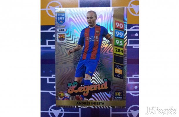 Iniesta (Barcelona) Fifa 365 2025 Icon Legend focis kártya